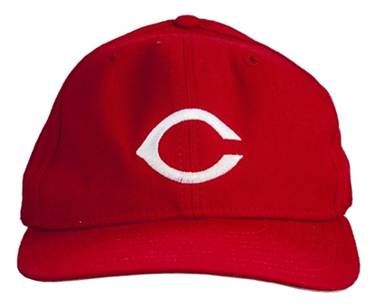 1990 Barry Larkin Cincinnati Reds Game Used Hat (Larkin LOA)
